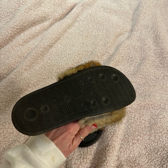 Authentic fur slides size 6 - Picture 3 of 5